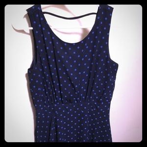Blue Polka Dotted Dress